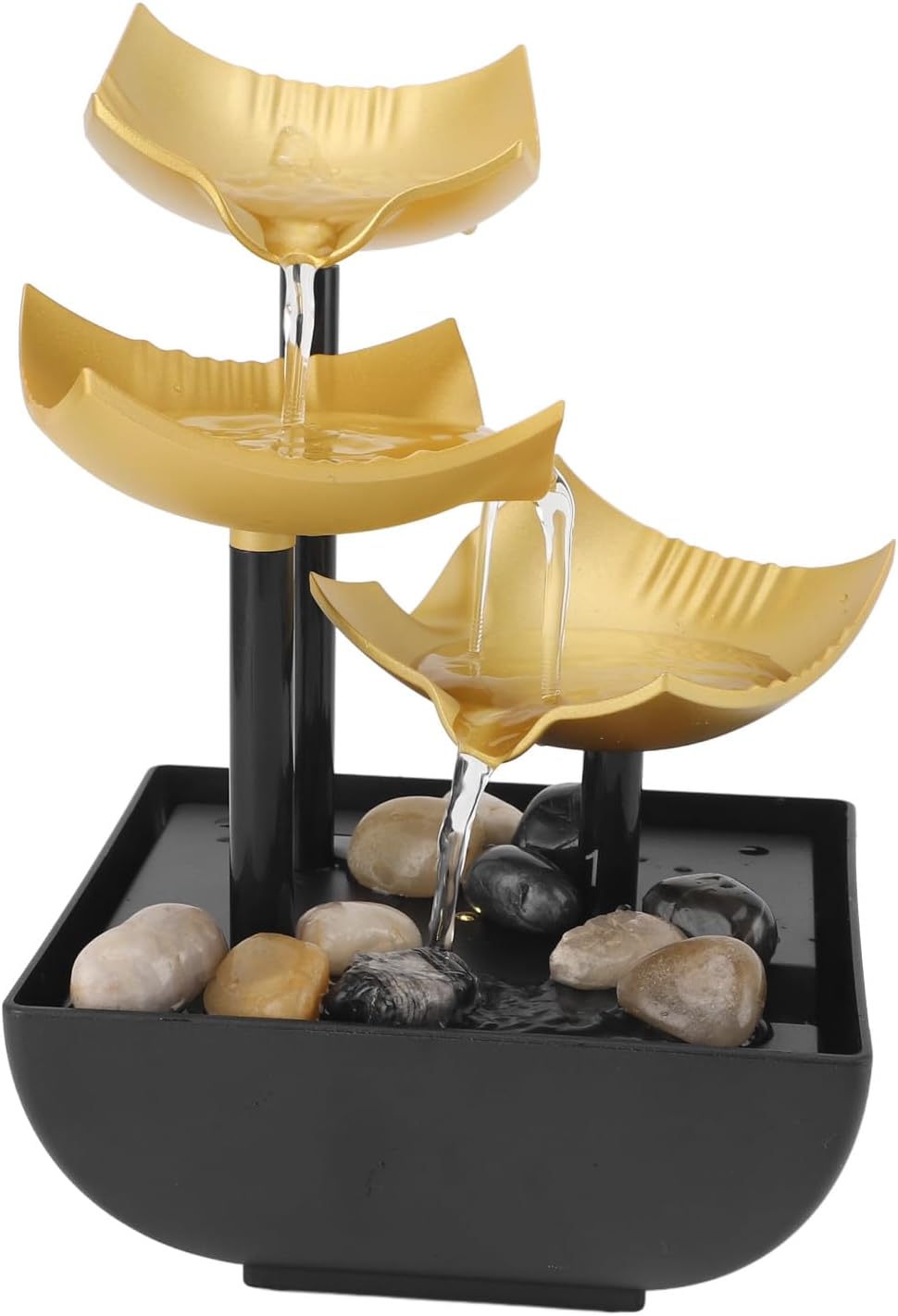 3 Tier Desktop Fountain with LED USB Light