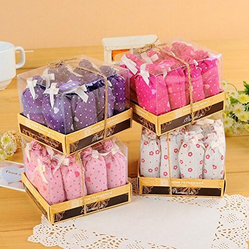 8pcs Pillow Shape Aromatic Air Freshener Sachets - Lily Scented