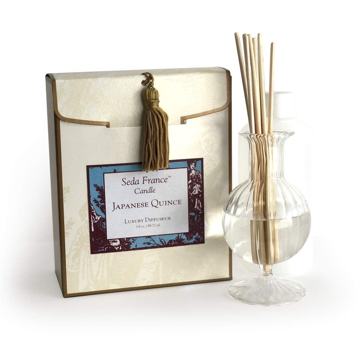 Seda France Classic Toile Mini Diffuser Set - Japanese Quince 3oz