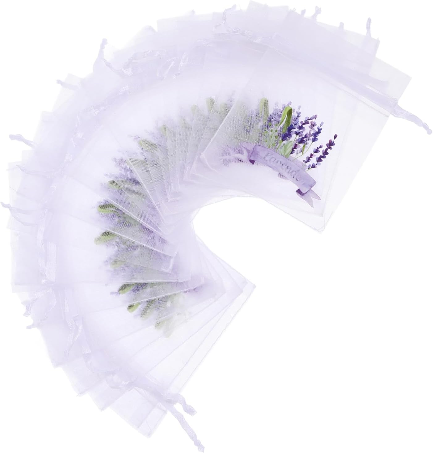 LUOZZY 80 Pcs Lavender Sachet Bags with Drawstring 1
