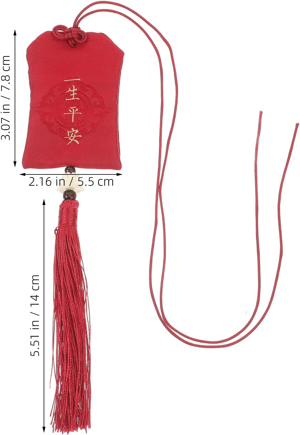 LUOZZY 3pcs Fabric Charm Bag Portable Fragrance Sachet with Tassel