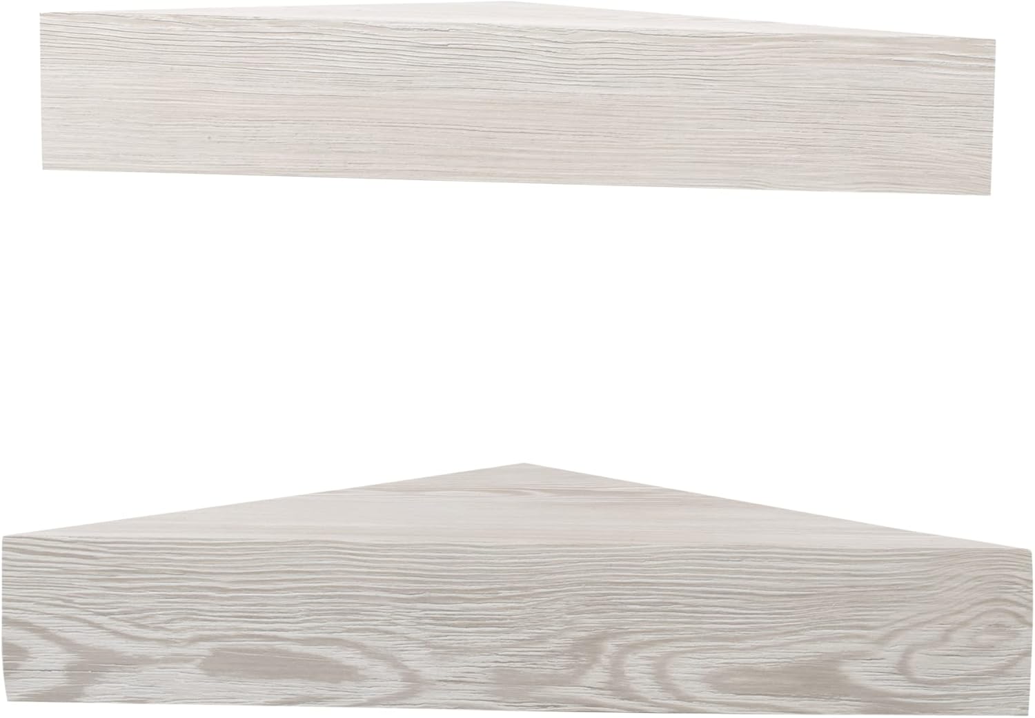 Kiera Grace Rustic Farmhouse Triangle Floating Shelf 2 Pack