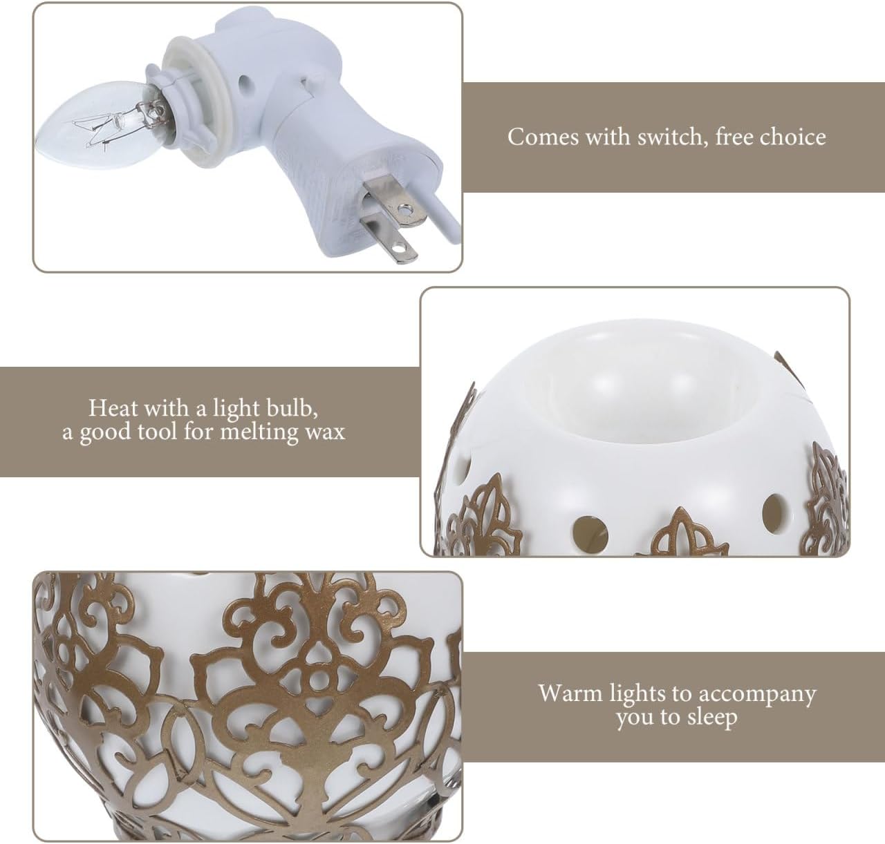 PRETYZOOM Electric Candle Warmers for Scented Wax
