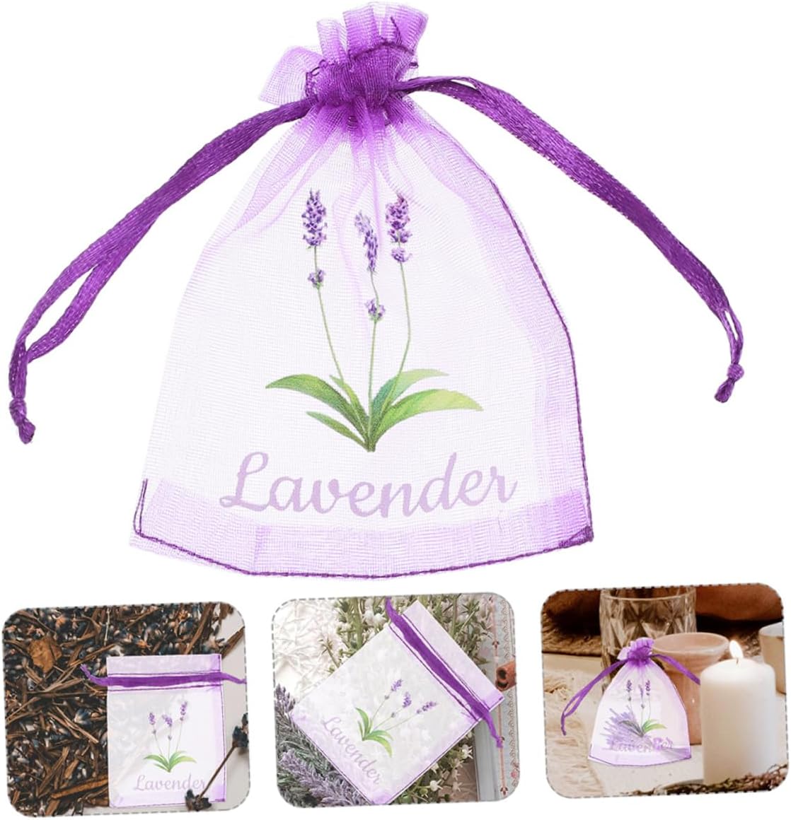 50pcs Lavender Sachet Bags for Dried Flowers and Tea