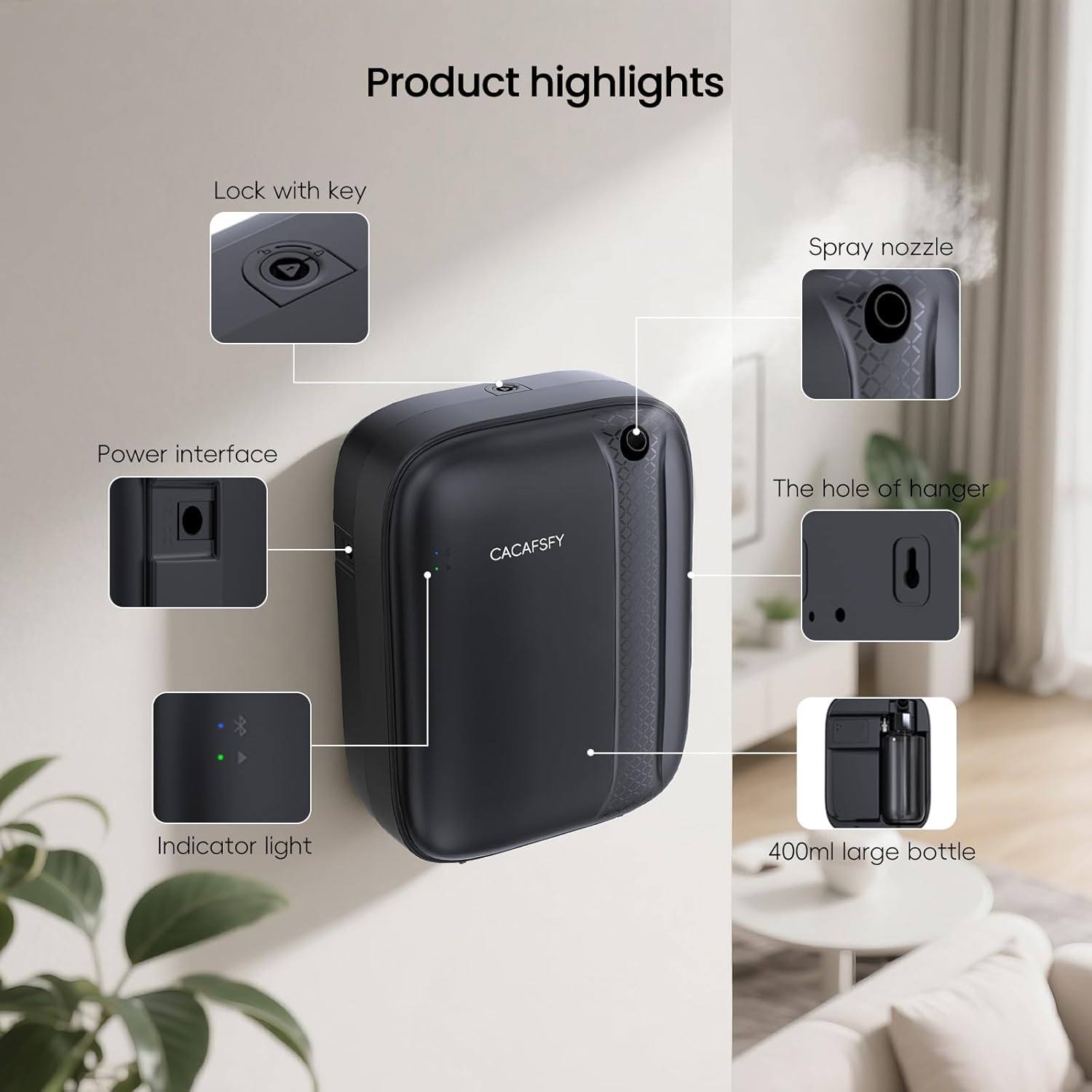 Waterless Diffuser with Smart APP Control - 400mL for Large Rooms