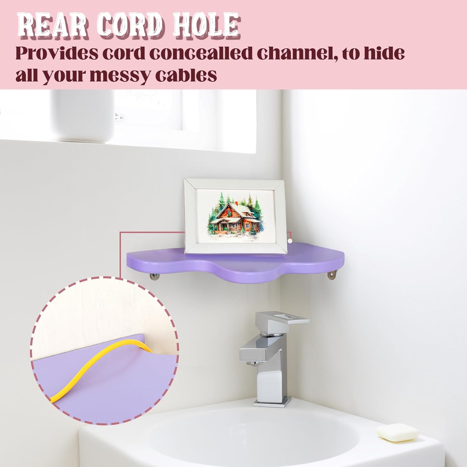 Cute Wavy Corner Wall Shelves Set of 3