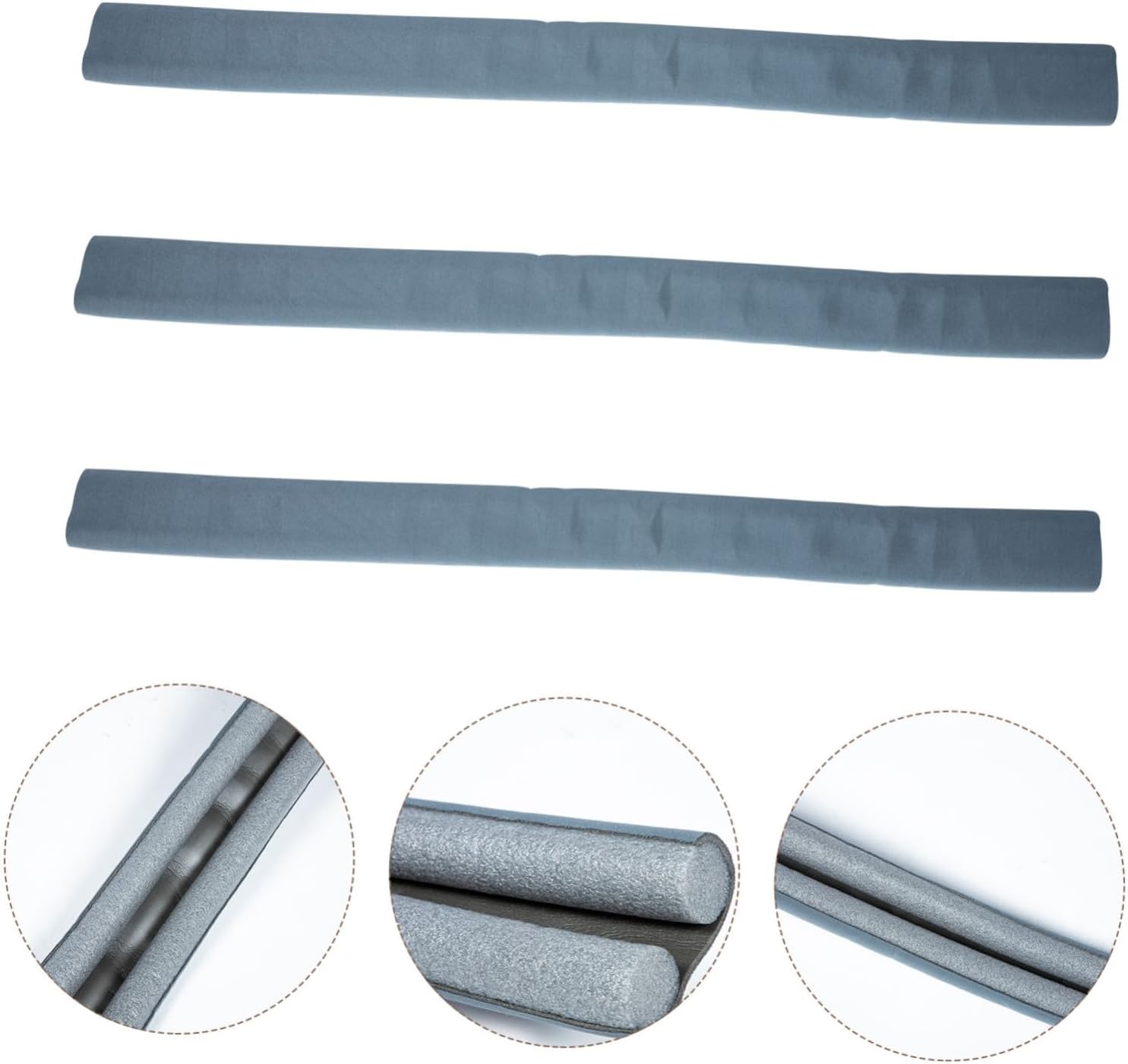 NUOBESTY 3pc Under Door Draft Stopper Soundproof Windproof Seal Strip