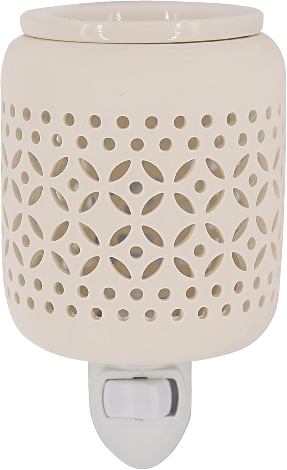 CVHOMEDECO Wall Plug-in Wax Melt Warmer with Night Light