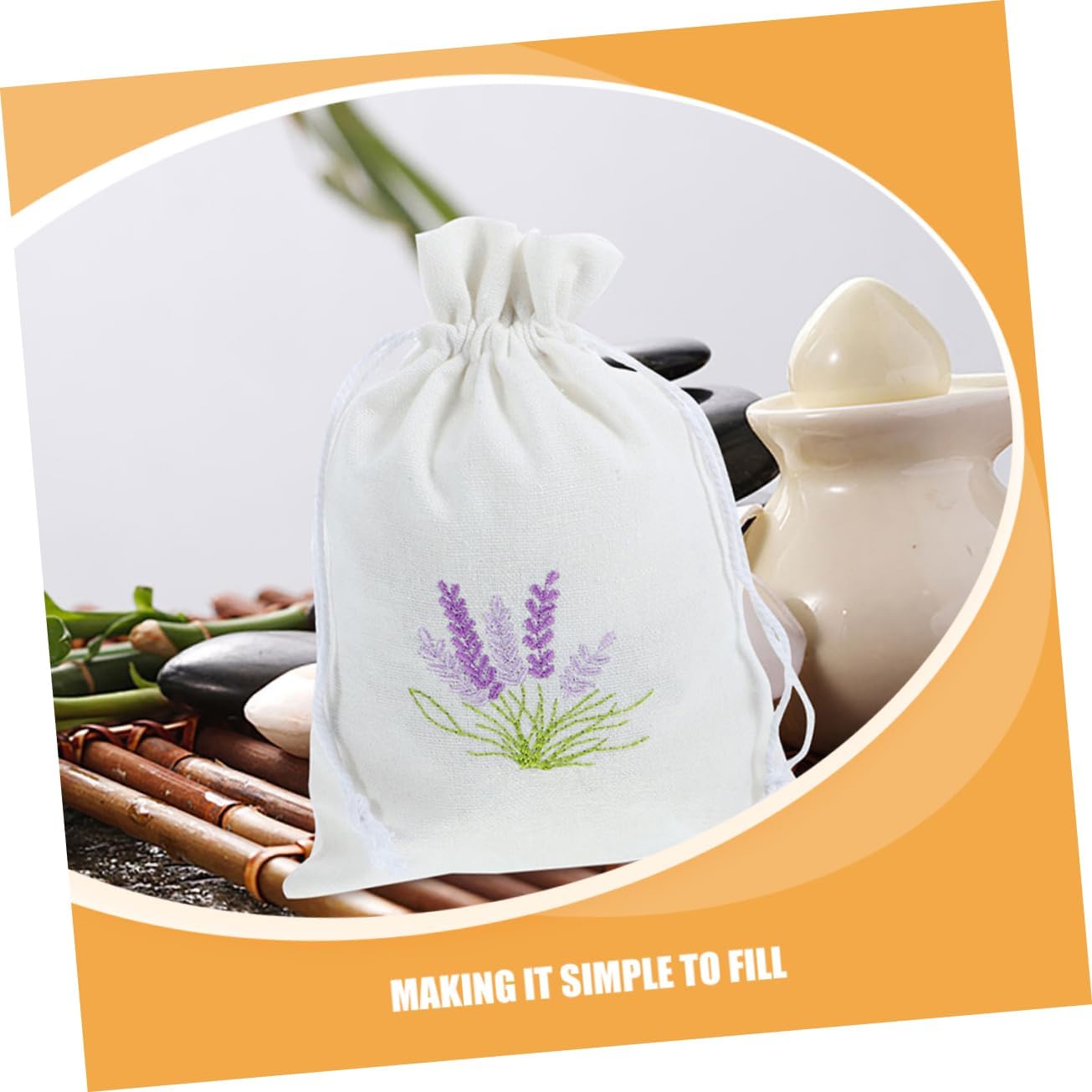 STOBAZA 4pcs Lavender Sachet Bags for Home Organization