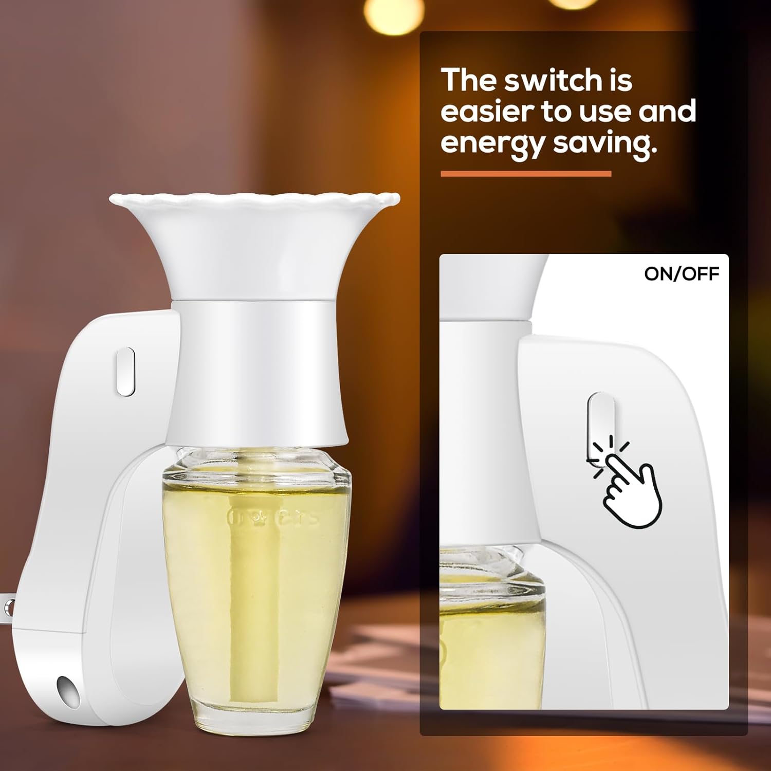 2PCS Wall Fragrance Plug with Light and Control