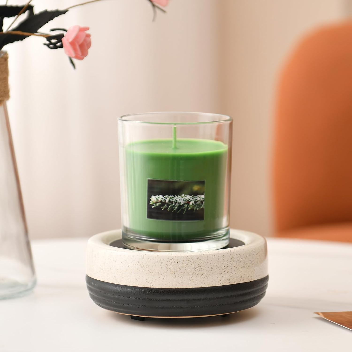 Stylish Ceramic Candle Wax Melter for Home Fragrance