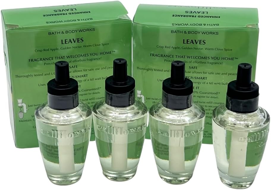 Bath Body Works Leaves Wallflower Bulb Refills 4 Pack