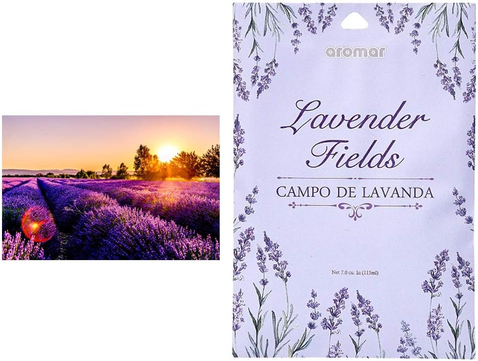 6 Pack Lavender Fields Scented Sachet Drawer Bags Large Air Freshener