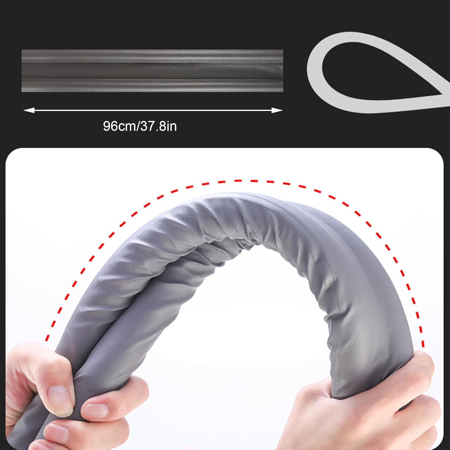 Double Sided Door Draft Stopper for Noise and Smell Protection