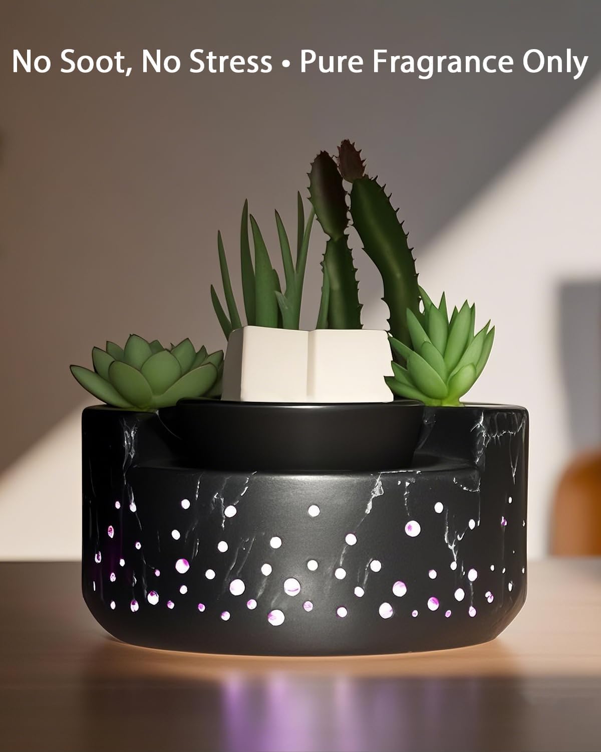Ceramic Wax Melt Warmer 4-in-1 with LED Light
