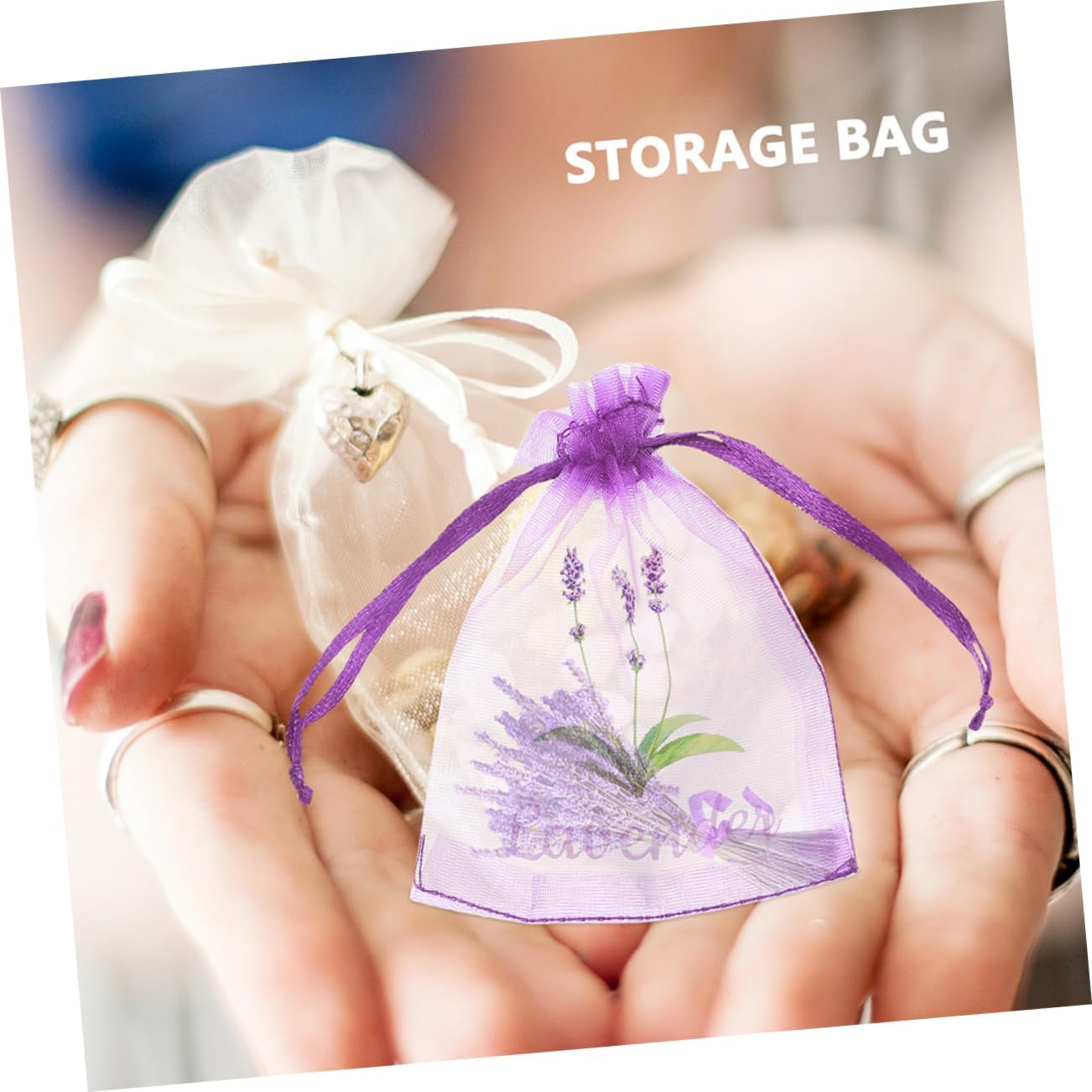 50pcs Lavender Sachet Bags for Dried Flowers and Tea