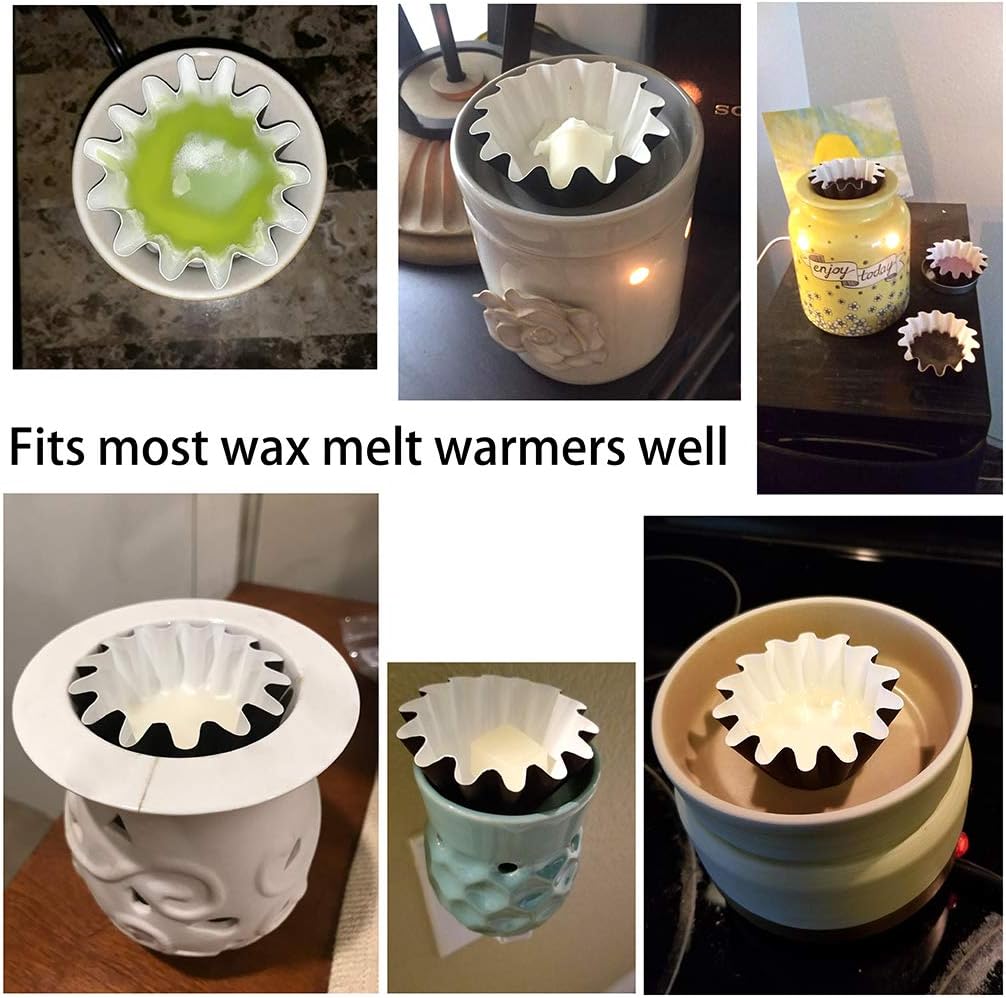 JUXYES 100 Reusable Wax Melt Liners Tray