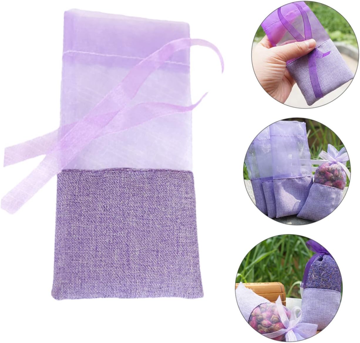 Wofashpuret 12pcs Drawstring Aromatic Sachets for Home Car Wardrobe