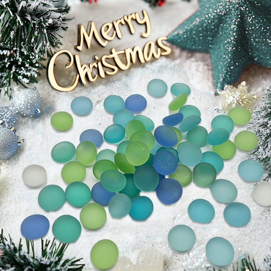 HappyFiller 5 Pound Sea Glass Gems for Vase Fillers and DIY Crafts