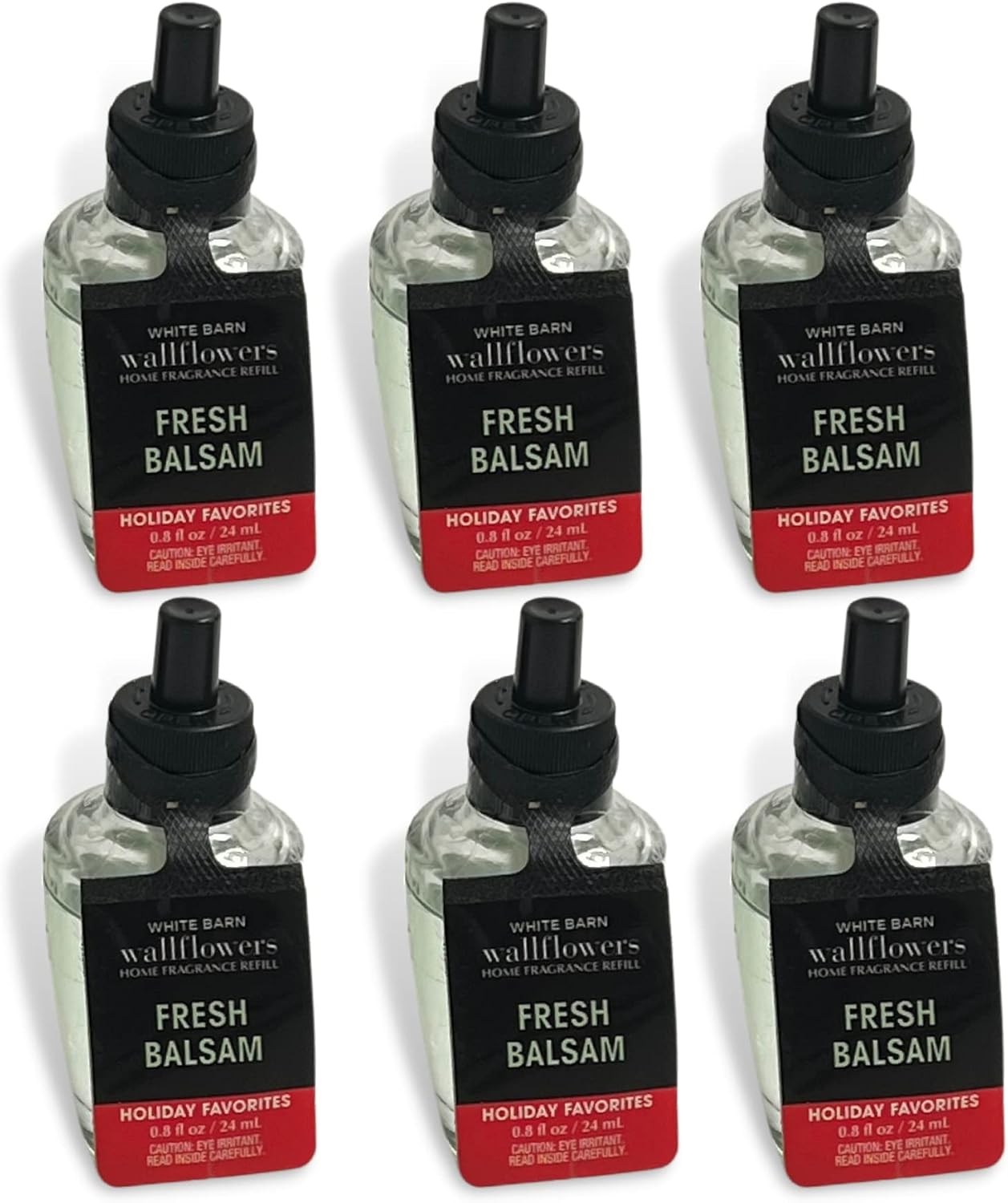 Bath Body Works Fresh Balsam Wallflowers Refill 6 Pack