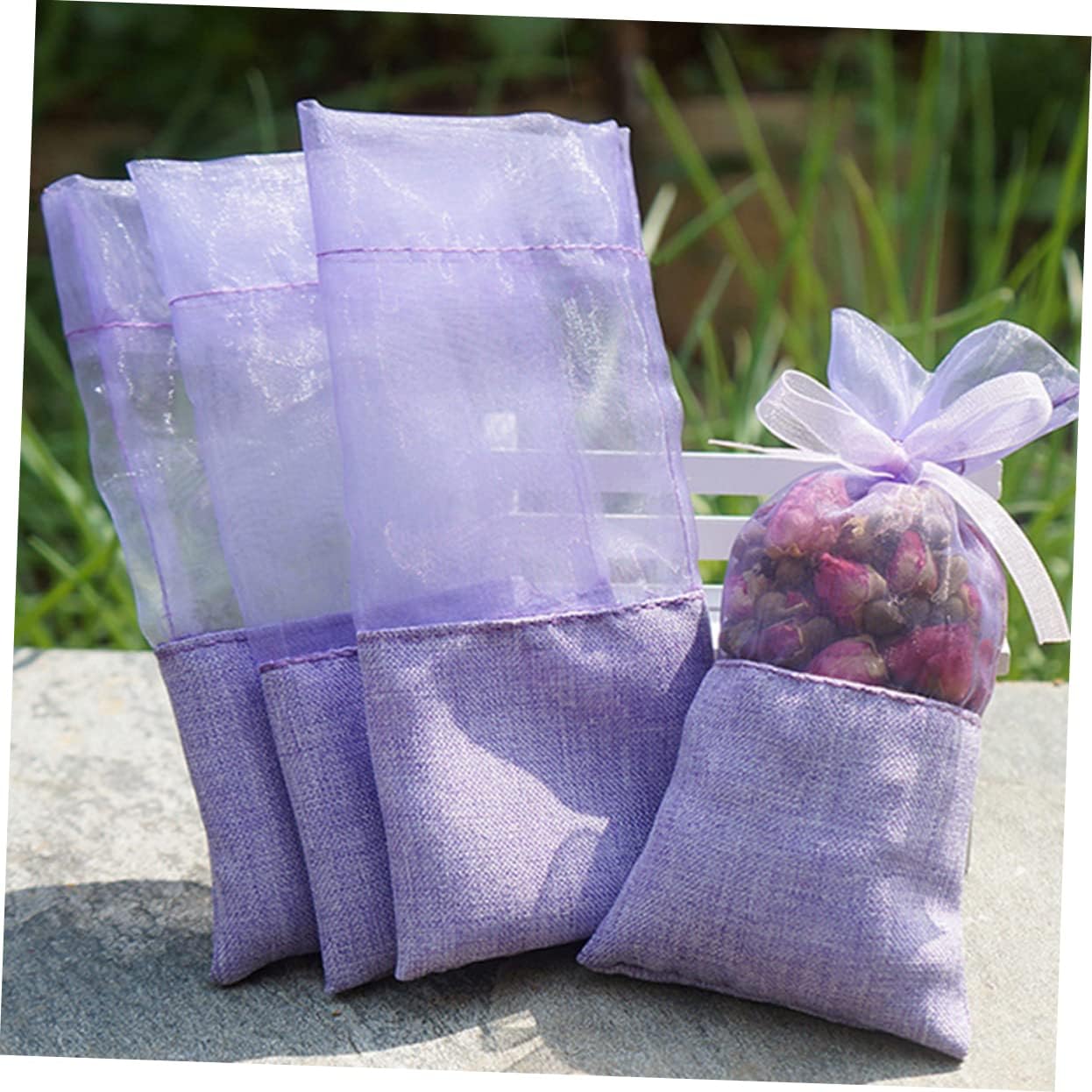 HOOTNEE 24pcs Lavender Scented Sachets for Wardrobe and Home