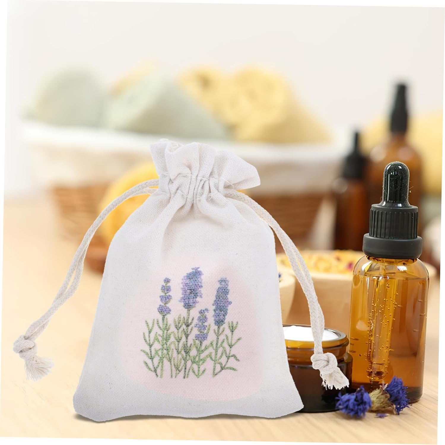 10pcs Lavender Sachet Bags with Drawstring