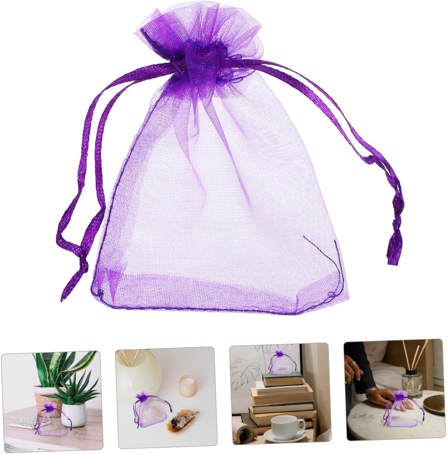 100pcs Lavender Sachet Bags Empty Scented for Home Storage