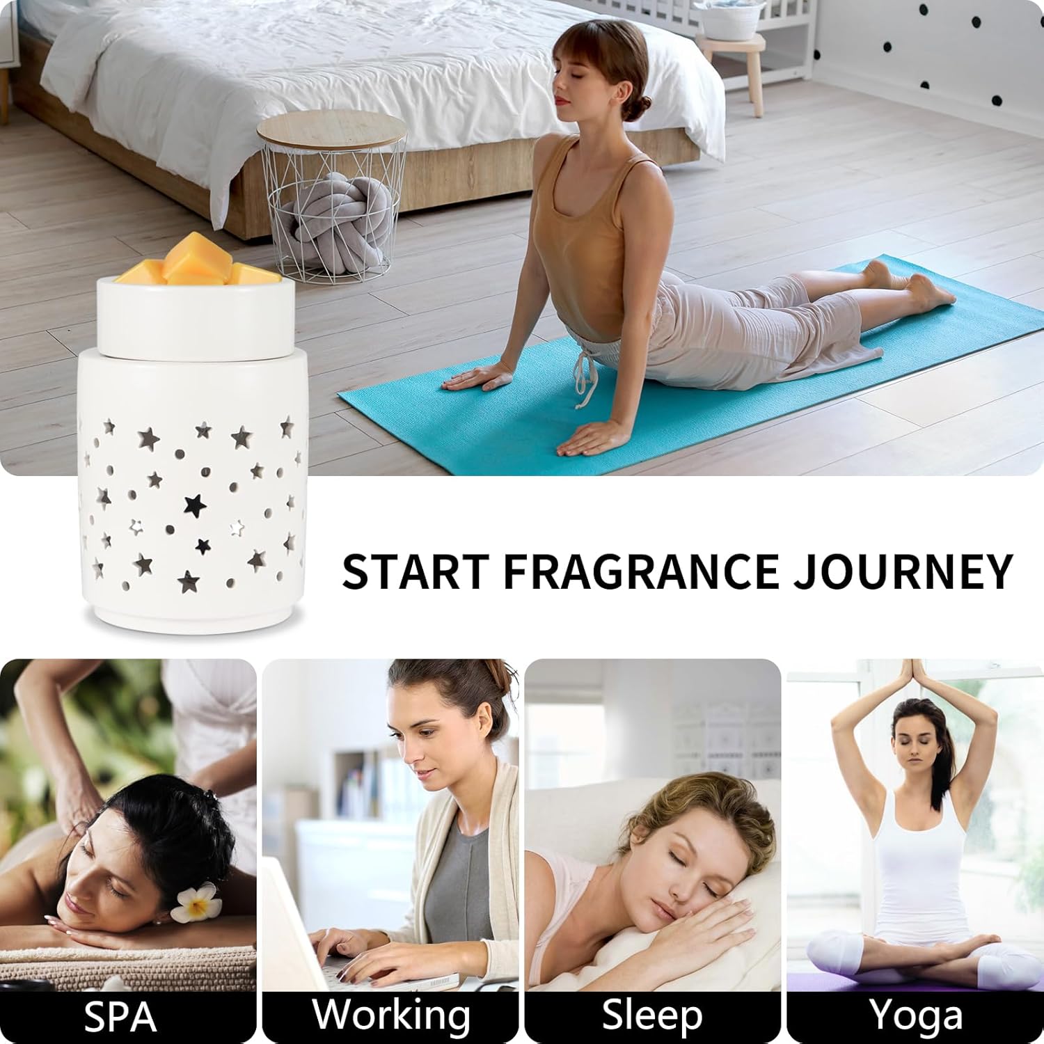 Elegant Ceramic Wax Melter Warm Burner