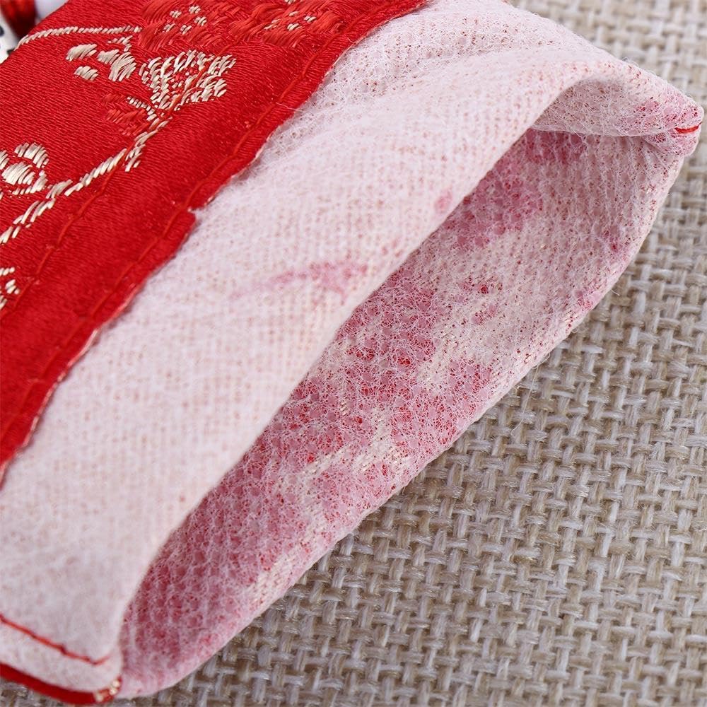 Women Brocade Sachet with Plum Flower Design