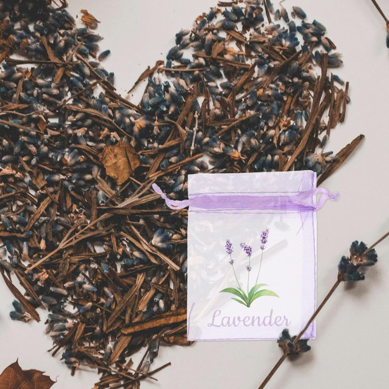 MAGICLULU Lavender Sachets 20pcs Drawstring Storage Pouches