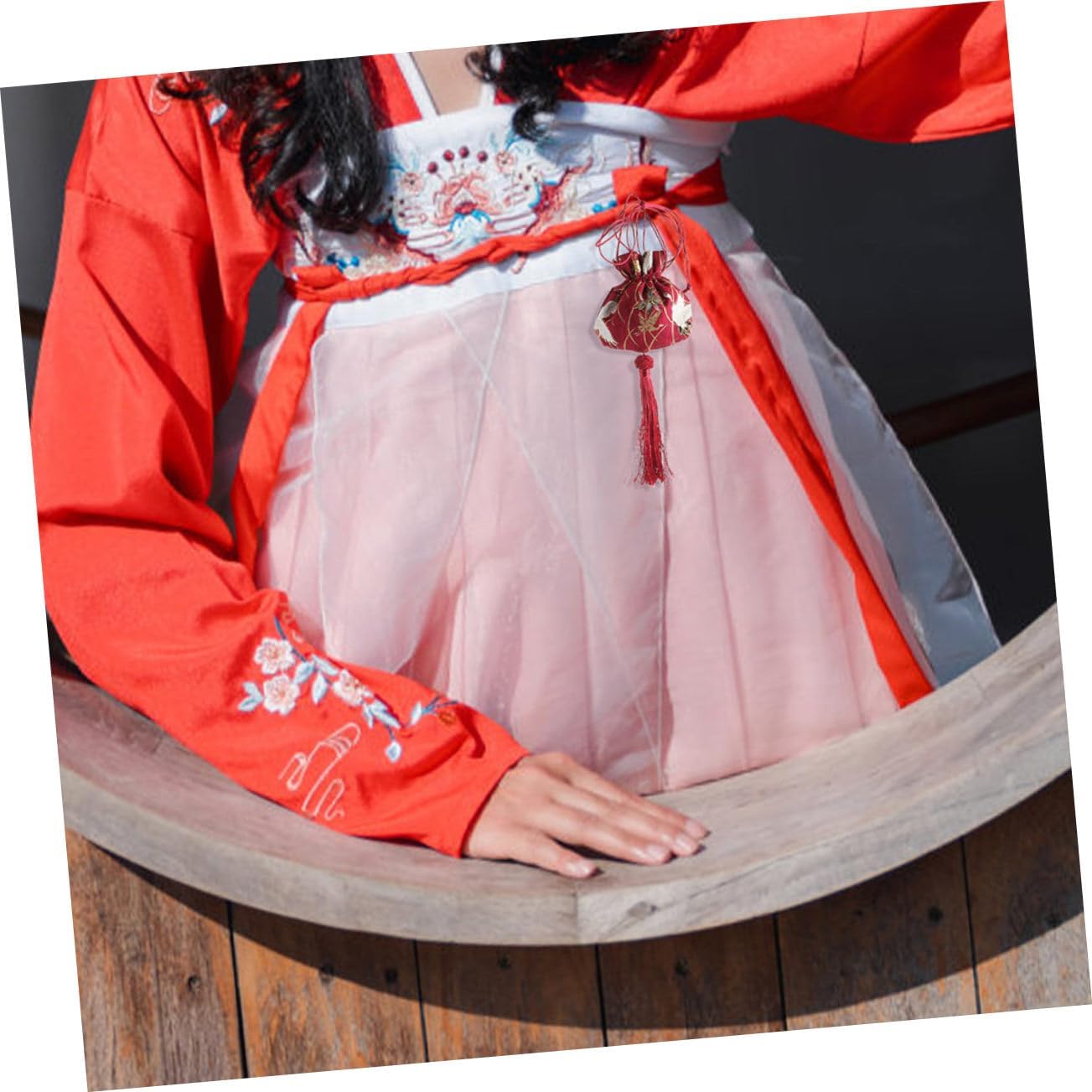 3pcs Portable Chinese Style Decorative Sachet Holder