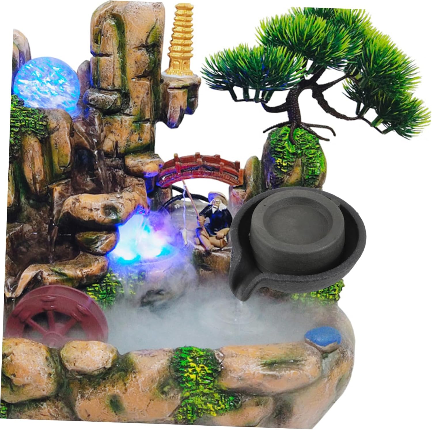 Toyvian Tabletop Fountain Water Feature Decor