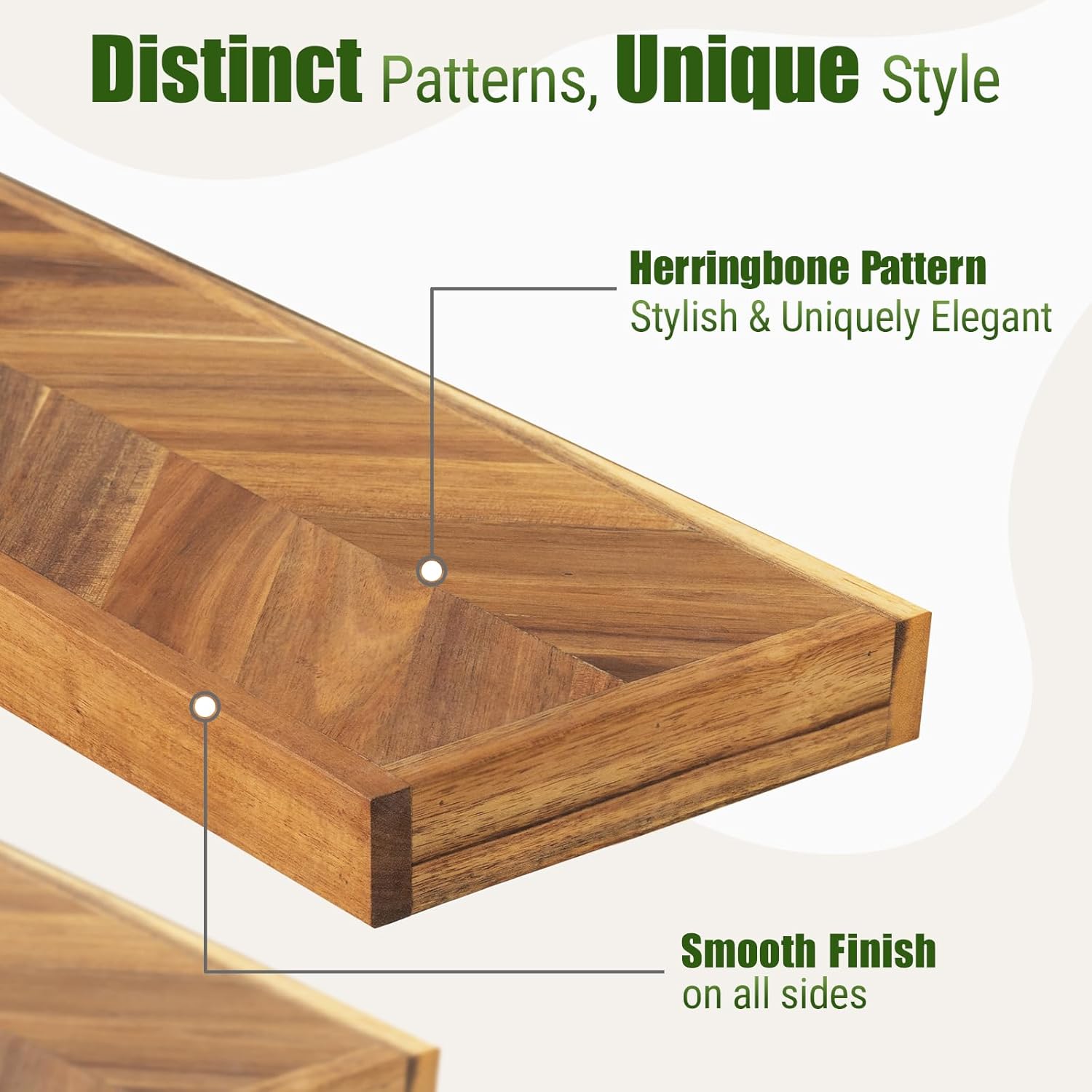 48 Rustic Farmhouse Floating Shelves Set of 2