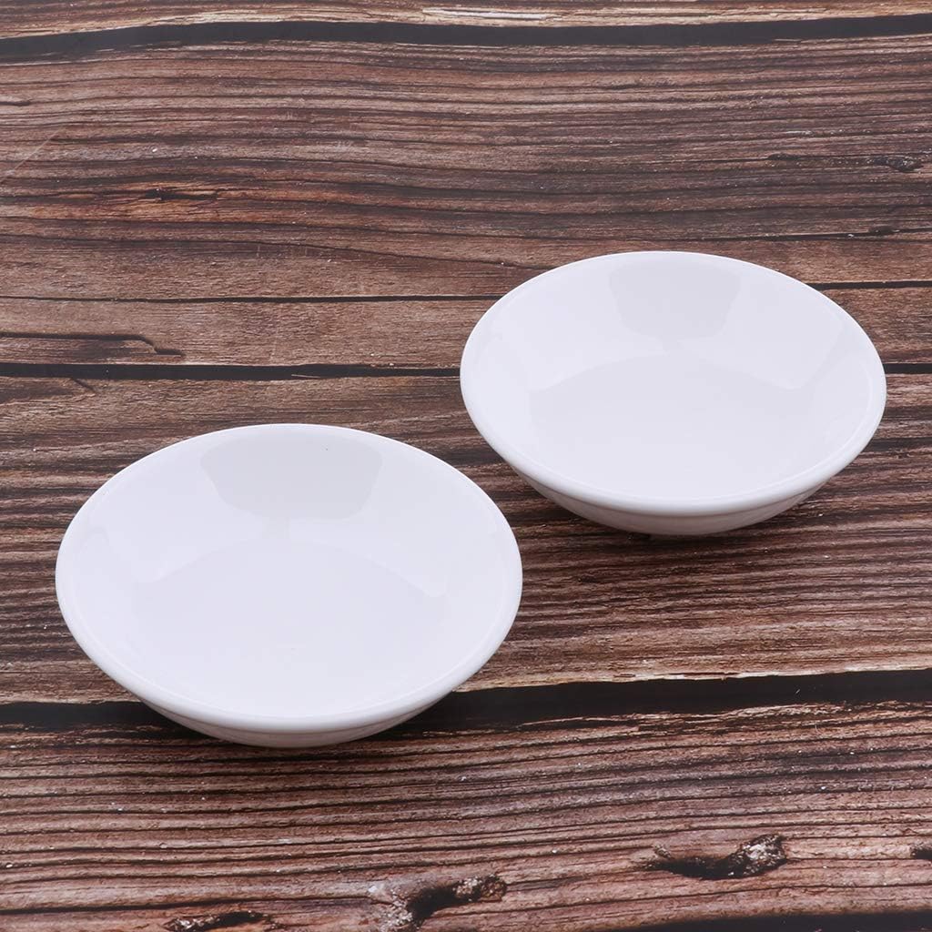 2 Pcs 38 Inch Round Ceramic Dish for Electric Burner Warmer