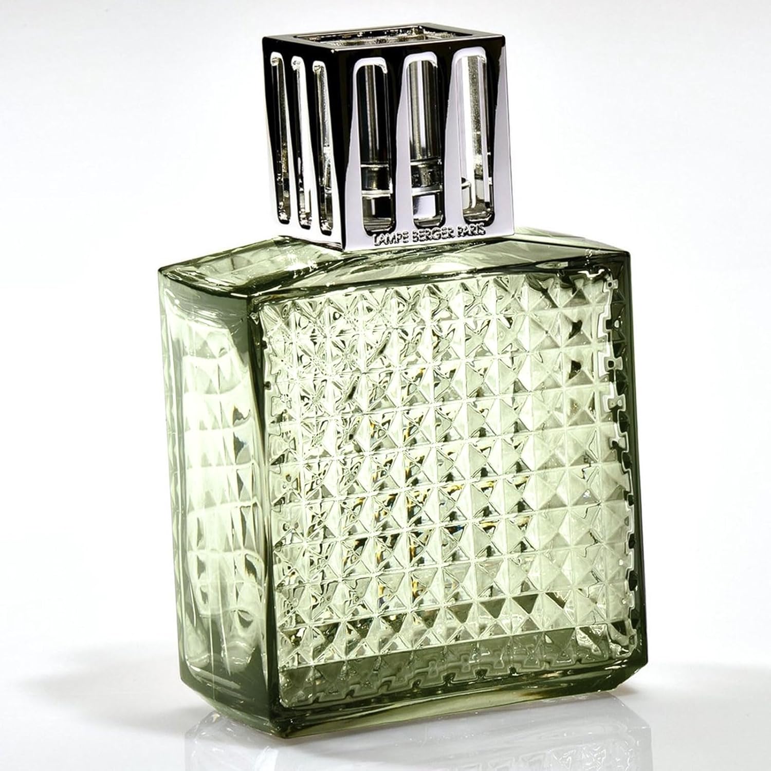 Lampe Berger Diamant Green Glass Diffuser - French-Made Air Freshener Home Fragrance Lamp