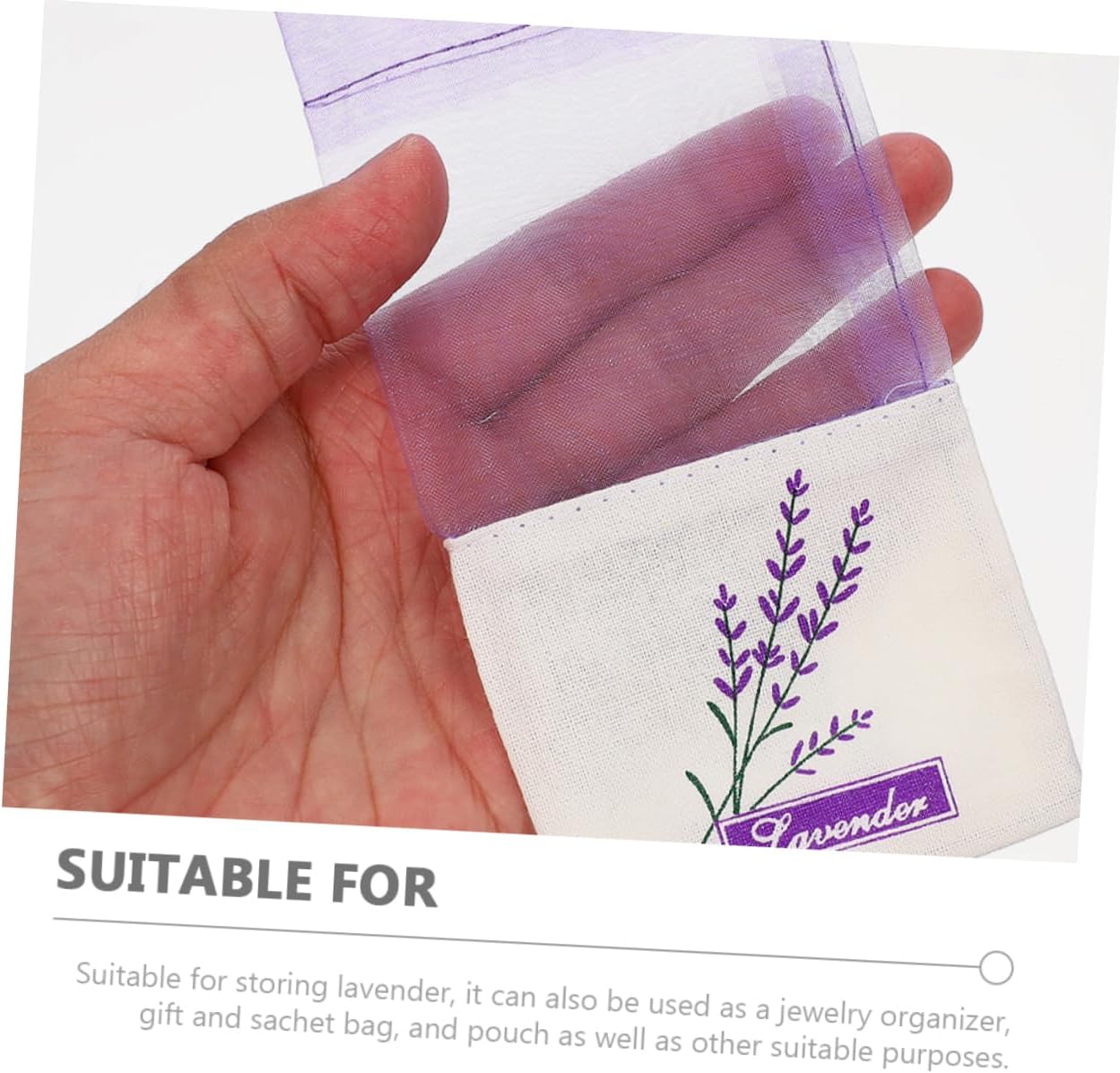 Hemoton 50pcs Lavender Sachet Bags for Home Fragrance and Closet Storage