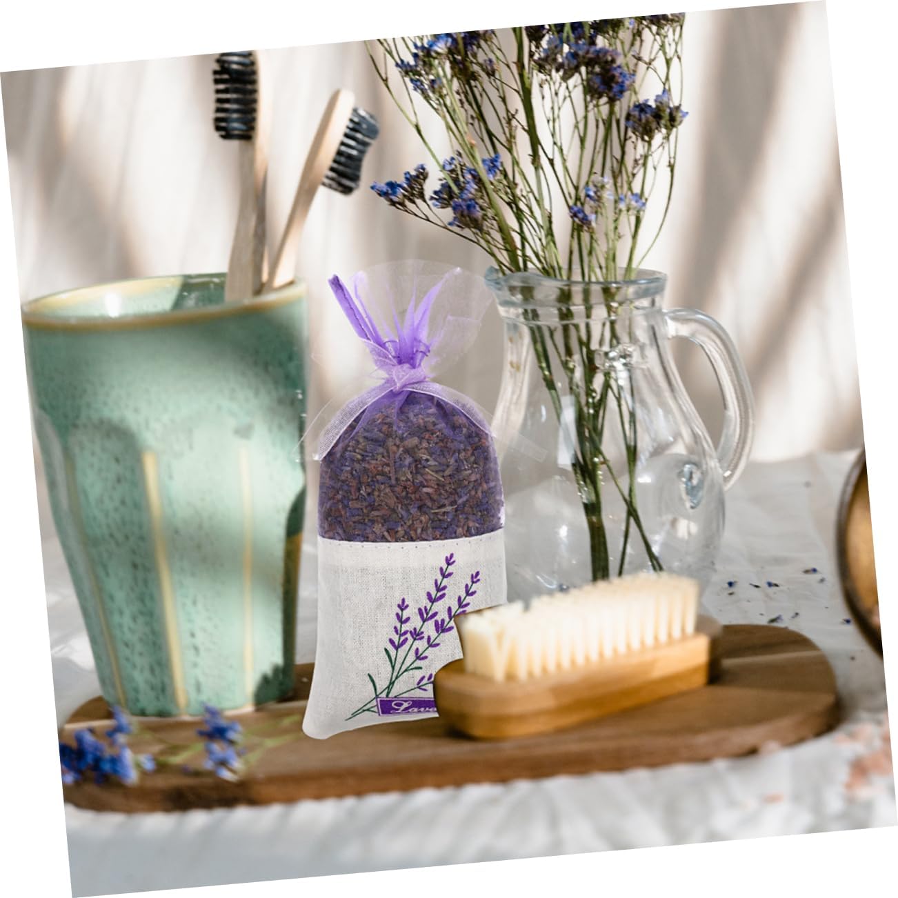 Hemoton 50pcs Lavender Sachet Bags for Home Fragrance and Closet Storage