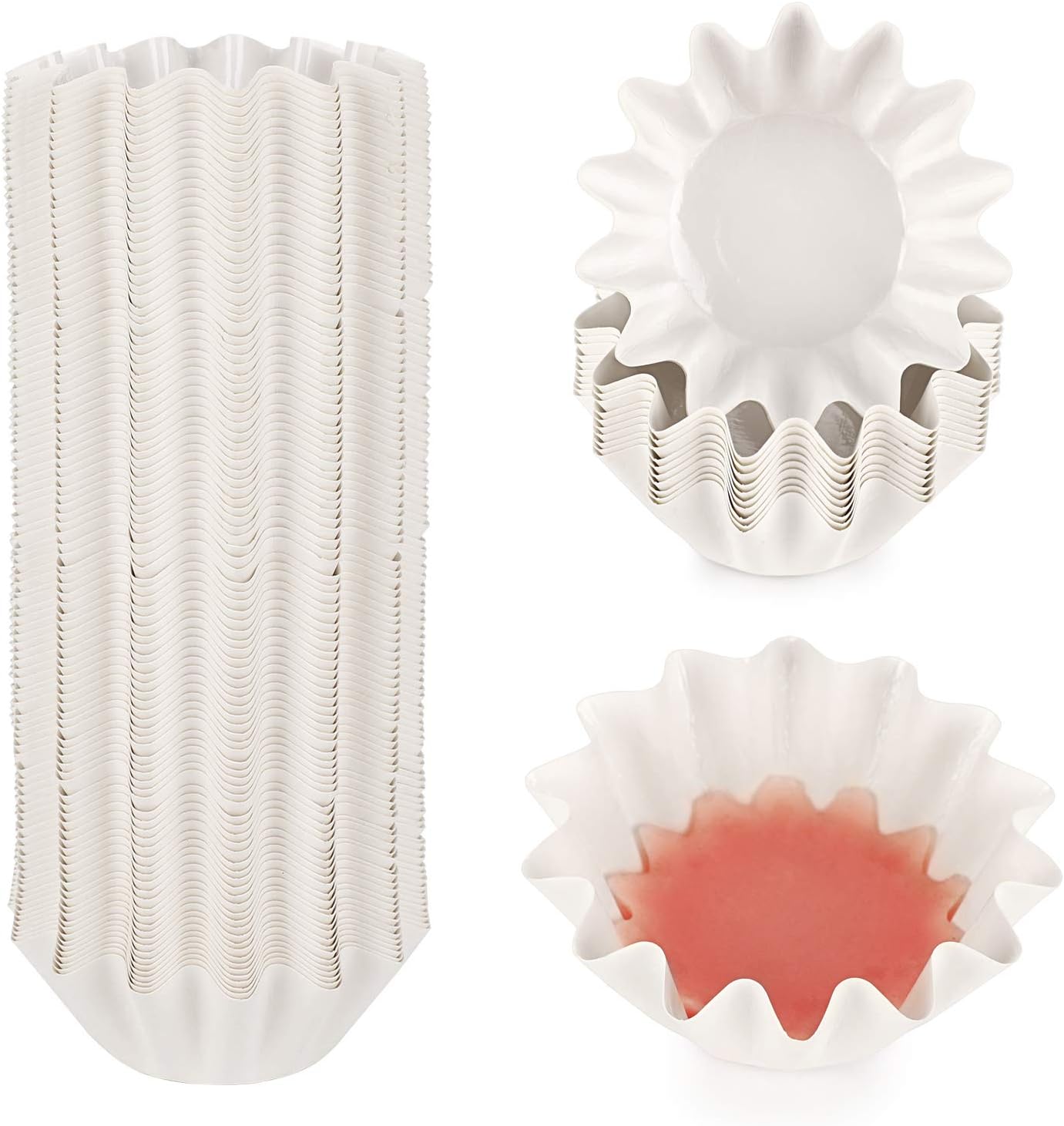 JUXYES 100 Reusable Wax Melt Liners Tray