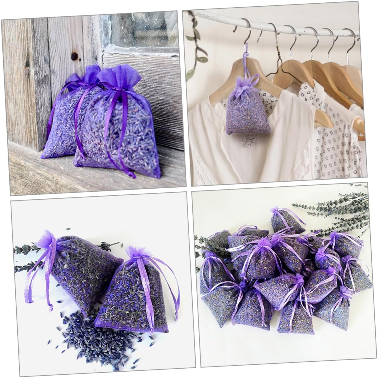 10Pcs Lavender Sachet Bags for Wardrobe Fresheners