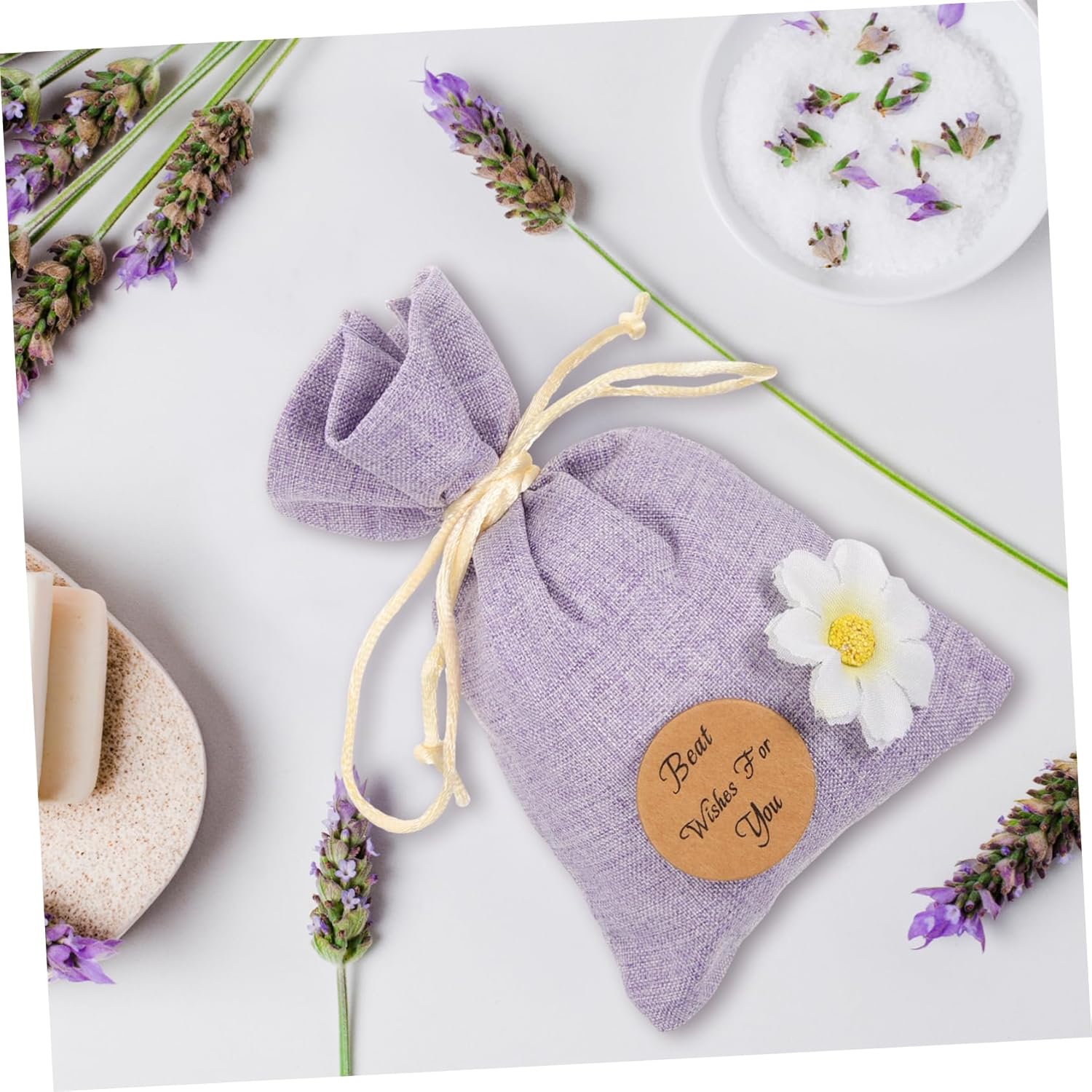 PRETYZOOM 10pcs Lavender Scented Sachet Bags for Jewelry and Dried Flowers