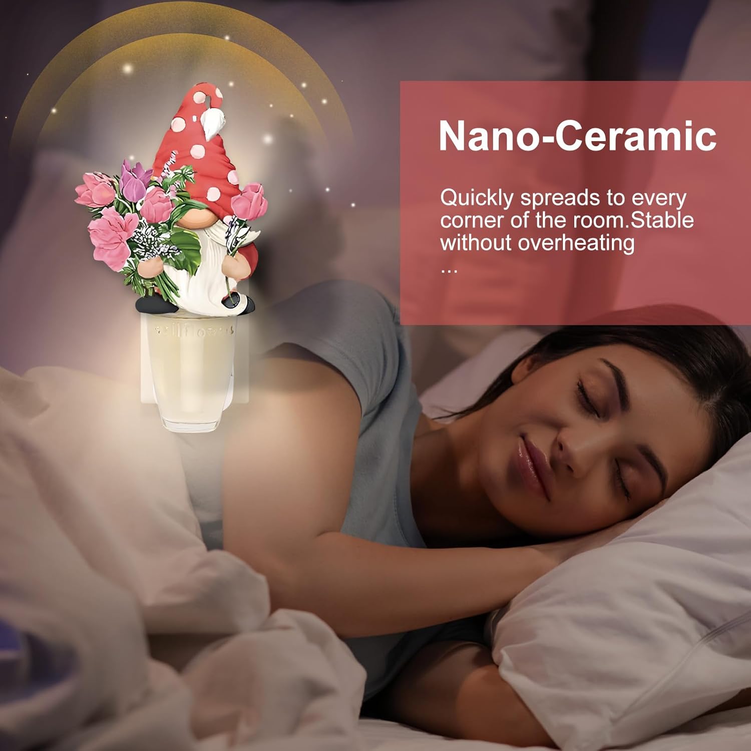 13 Pcs Gnome Fragrance Plug In with Night Light