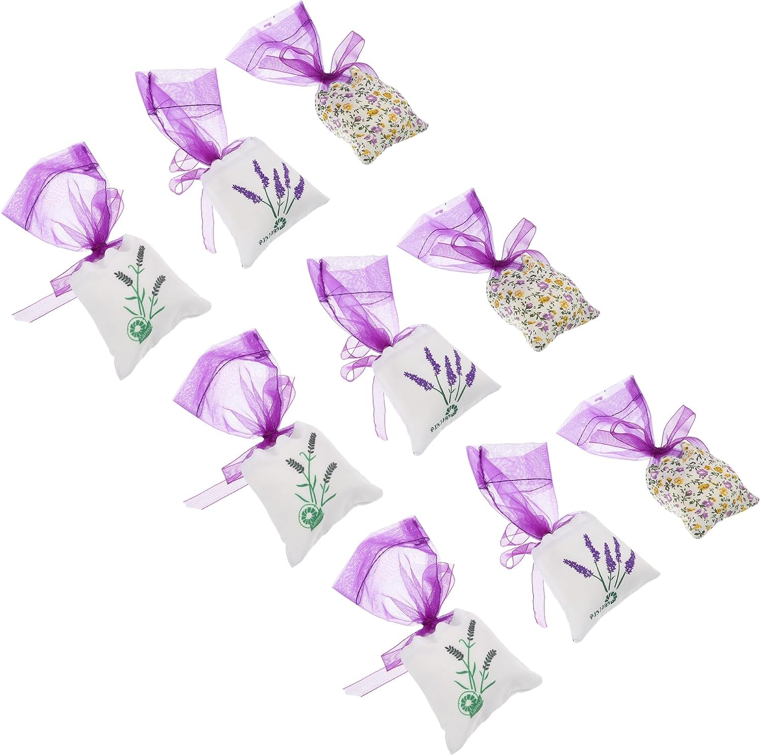 LOGOFUN 15pcs Breathable Mesh Sachet Bags - Purple