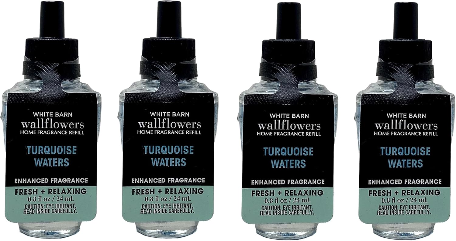 Bath Body Works Turquoise Waters Wallflowers Refills Pack of 4