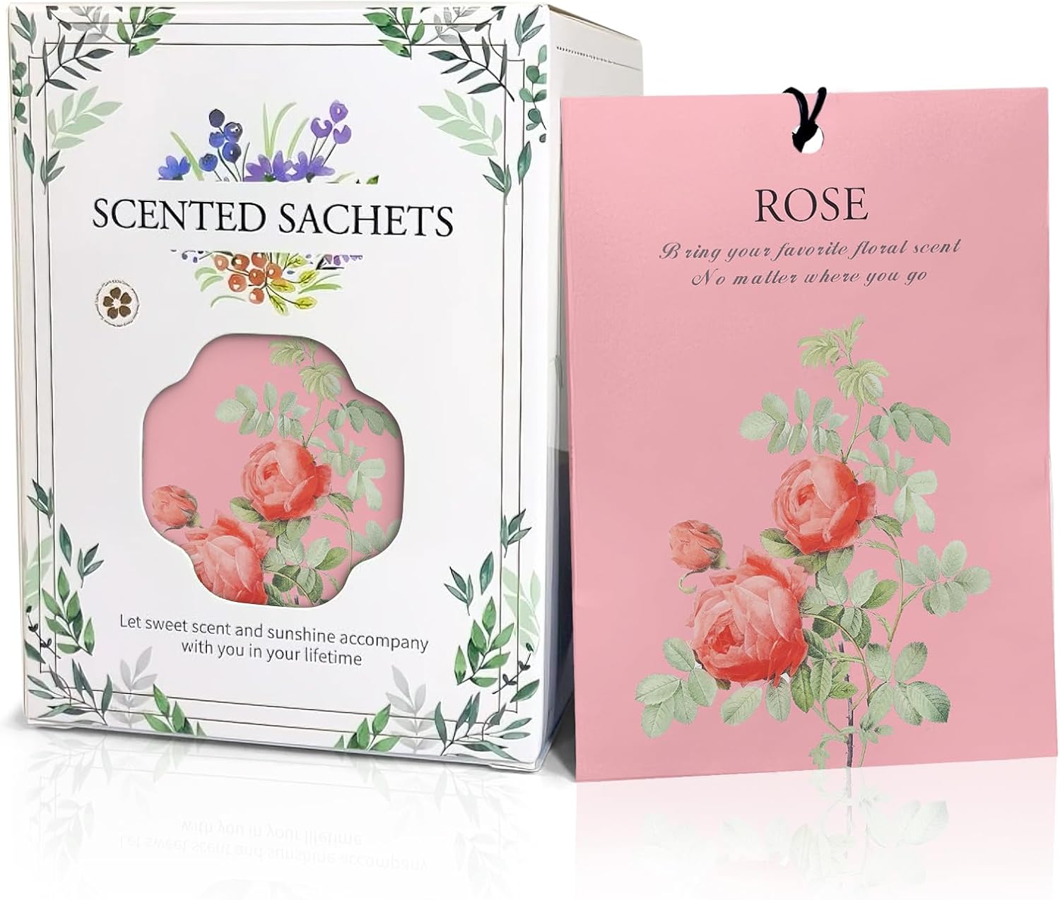 Rose Scented Sachet Bags 12 Pack Closet Freshener