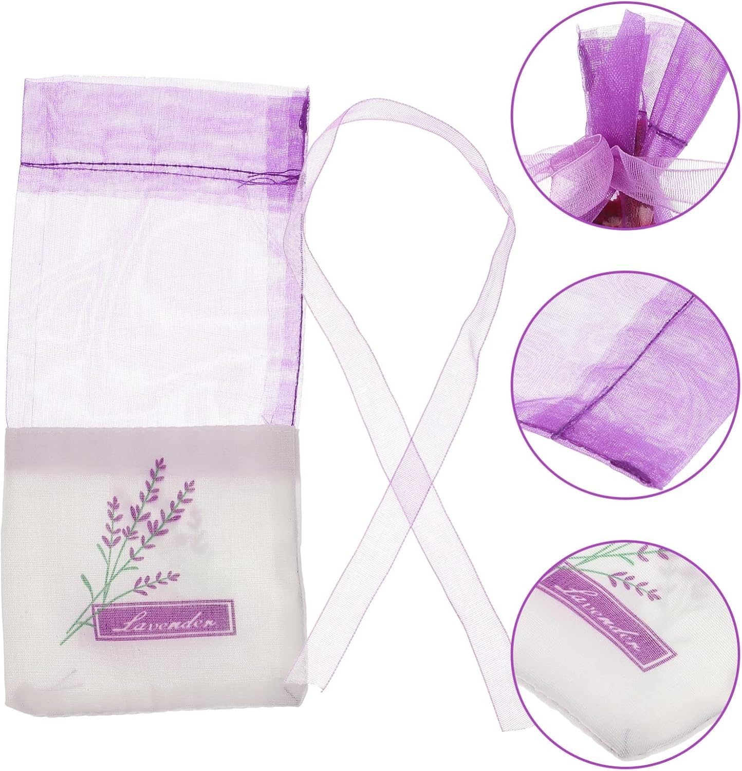 Gatuida 30Pcs Lavender Storage Bags with Drawstring