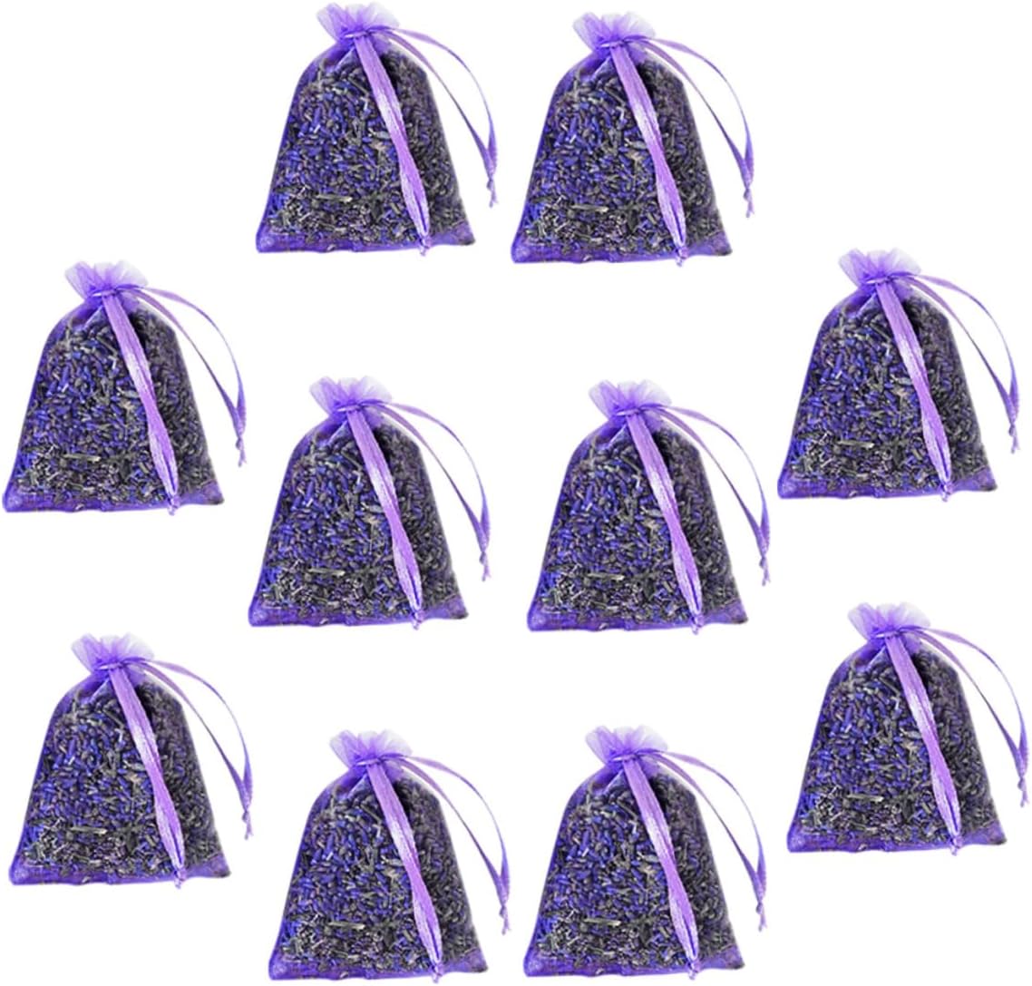 10Pcs Lavender Sachet Bags for Wardrobe Fresheners