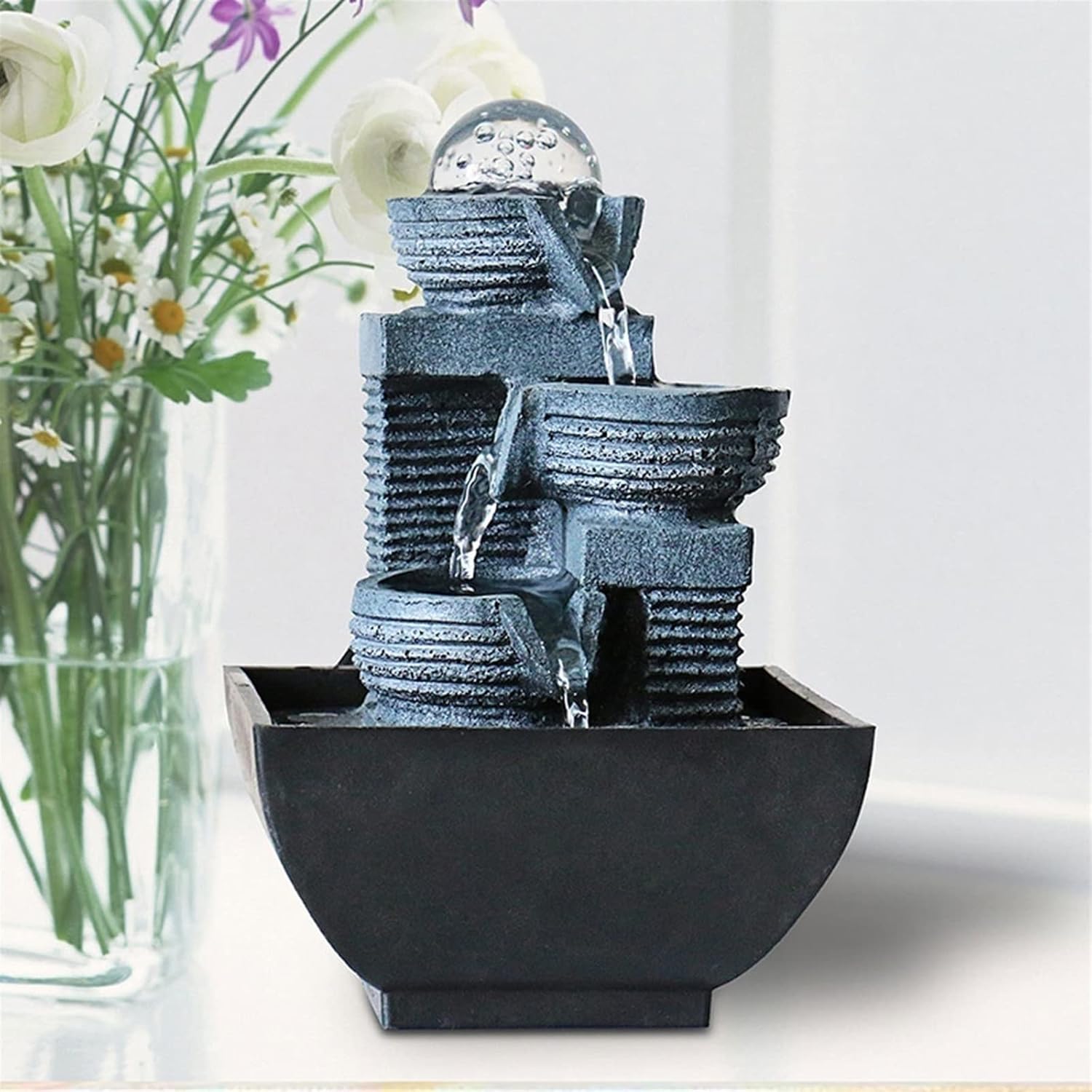 Stress Relief Waterfall Fountain for Home Office