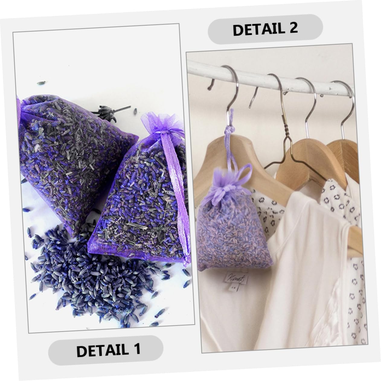 PRETYZOOM 10pcs Lavender Sachets for Closet Freshening
