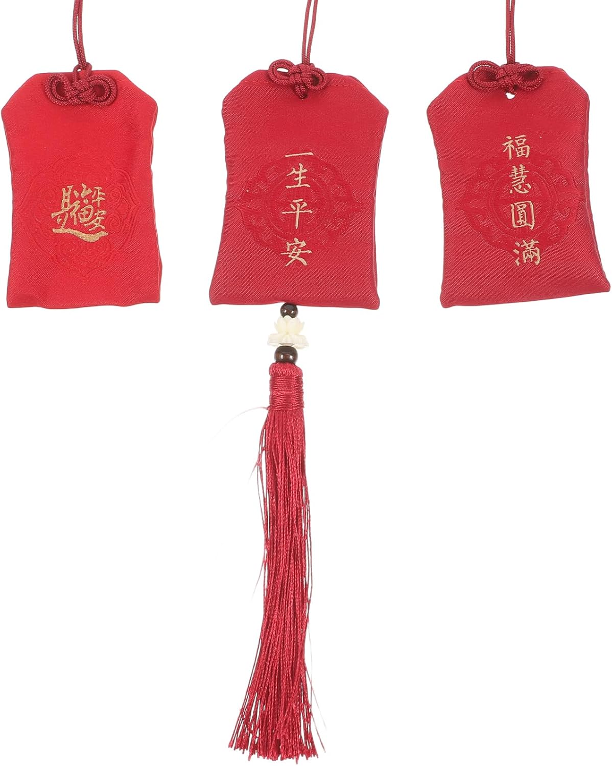 LUOZZY 3pcs Fabric Charm Bag Portable Fragrance Sachet with Tassel