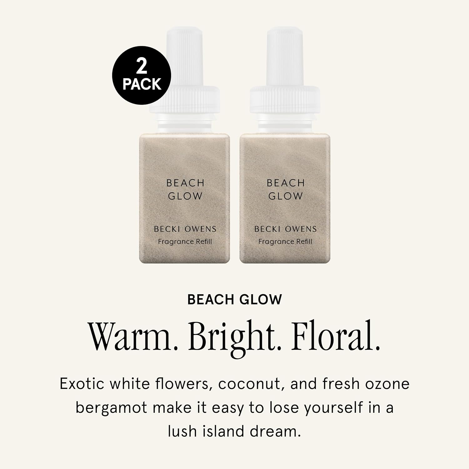 Pura Becki Owens Home Scent Refill 2 Pack Beach Glow
